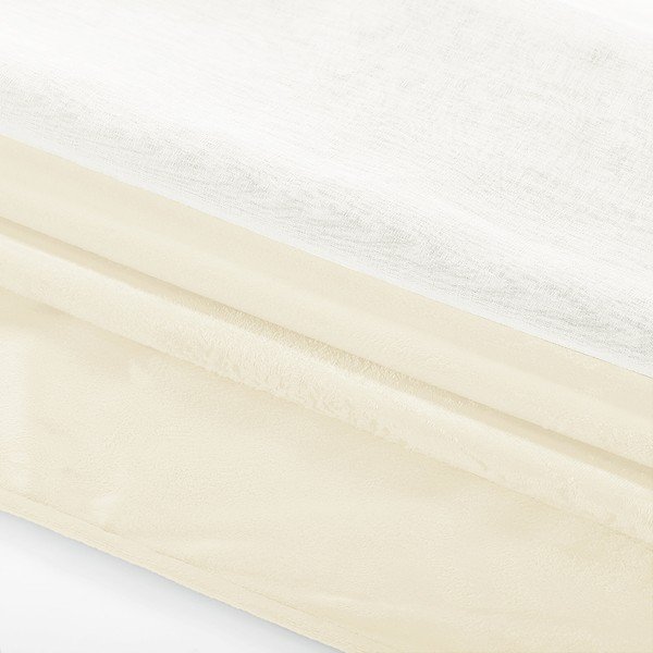 Biało-beżowa zasłona AmeliaHome Irvelette Eyelets, 140x270 cm-image-1