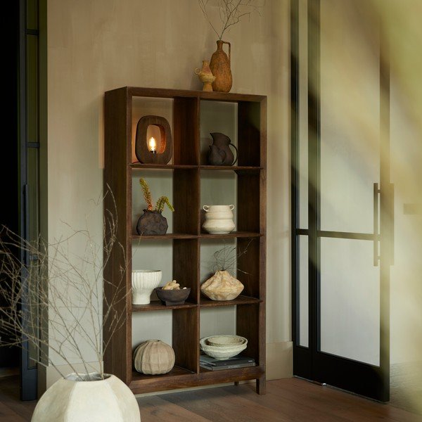 Regał z litego drewna mango 95x190 cm Sondrio – Light & Living-image-1