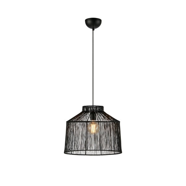 Czarna lampa wisząca z metalowym kloszem ø 42 cm Capanna – Markslöjd