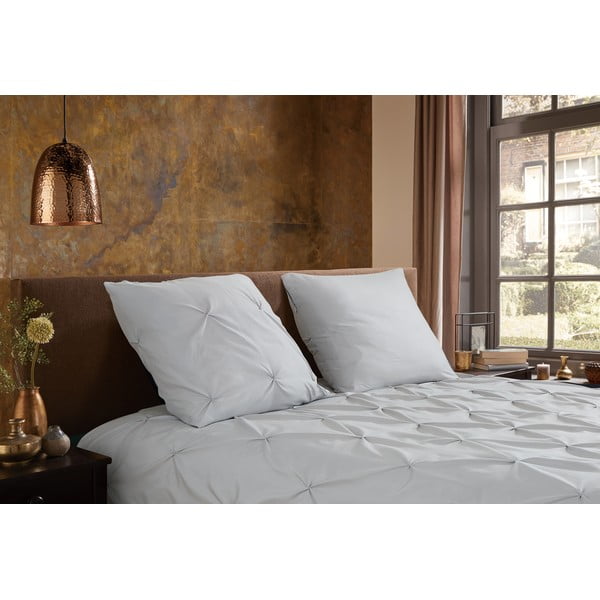 Szara pościel jednoosobowa z mikrowłókna 140x220 cm Pure Elegance – Good Morning-image-1