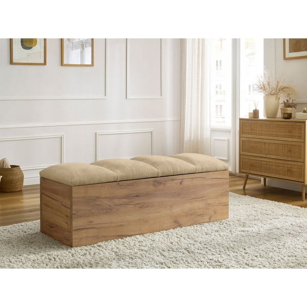 Beżowo-naturalna ławka Kumo – Bobochic Paris-image-1