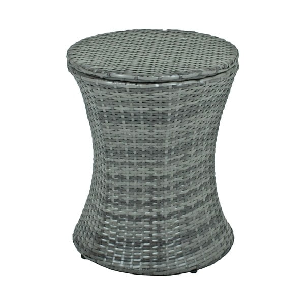 Okrągły ogrodowy stolik barowy z imitacji rattanu ø 45 cm Mumbai – Garden Pleasure