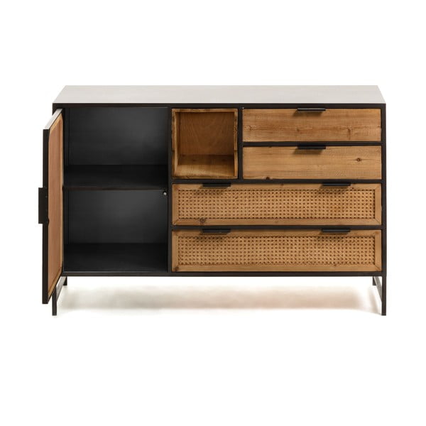 Czarno-brązowa komoda Kave Home Kyoko-image-4