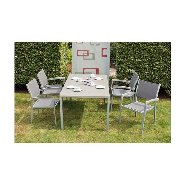 Szary fotel ogrodowy Grace – Garden Pleasure-image-1