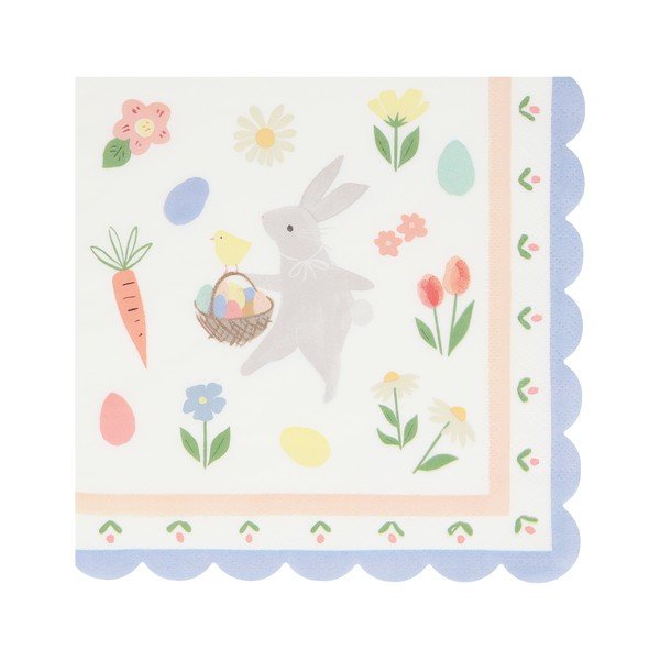 Papierowe serwetki zestaw 16 szt. Easter Bunny – Meri Meri