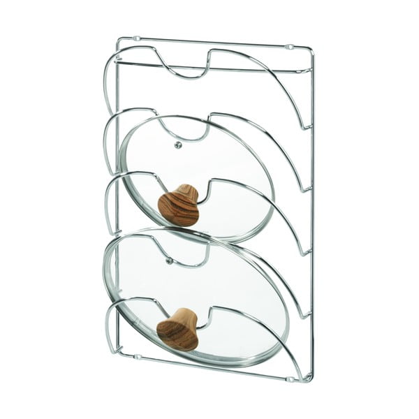 Ścienny stalowy stojak na pokrywki Classico – iDesign-image-2