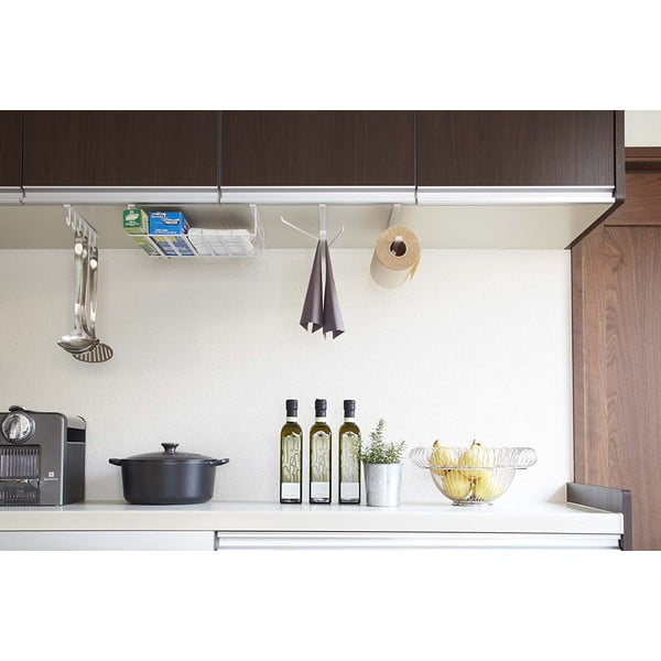 Biały wiszący uchwyt na ścierki kuchenne Yamazaki Tower-image-2