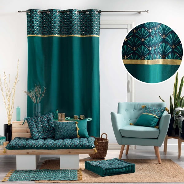 Morska bawełniana zasłona 140x240 cm Artchic – douceur d'intérieur-image-3