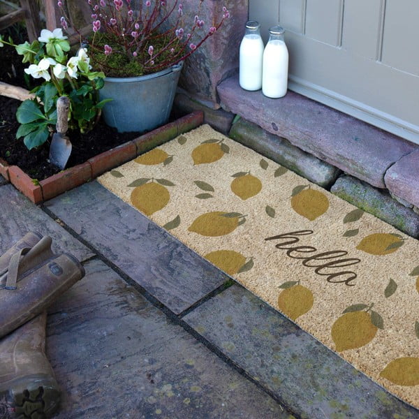 Wycieraczka z włókna kokosowego 40x120 cm Hello Lemons – Artsy Doormats-image-3