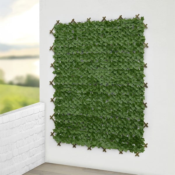 Zielona plastikowa osłona balkonowa 300x100 cm Ivy – Maximex-image-4