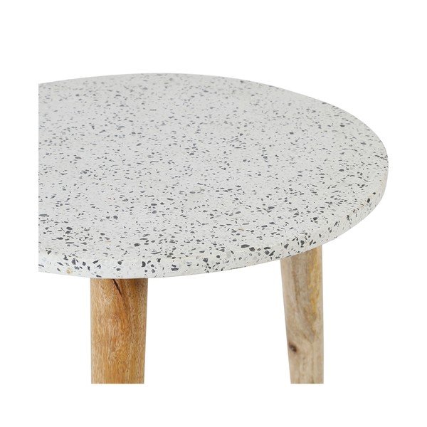 Okrągły stolik z blatem z lastryko ø 42 cm Terrazzo – Jardin d'Ulysse-image-4