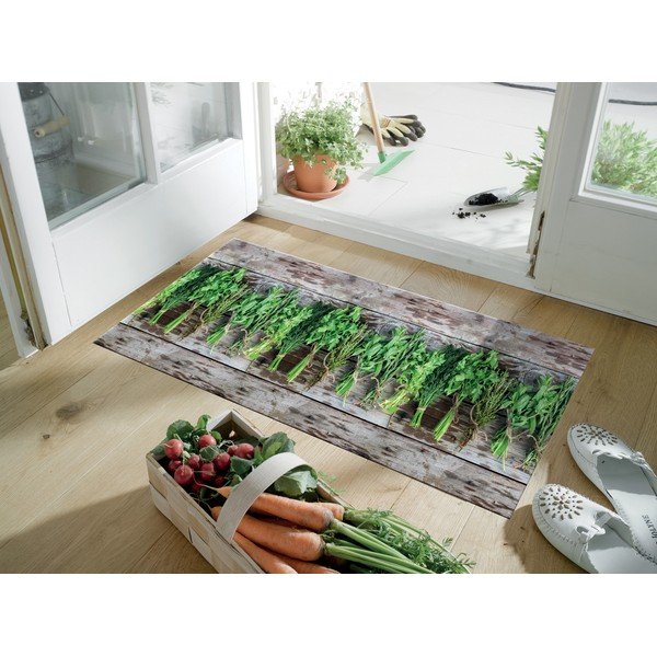 Brązowo-zielony chodnik Floorita Aromatica, 58x280 cm-image-1