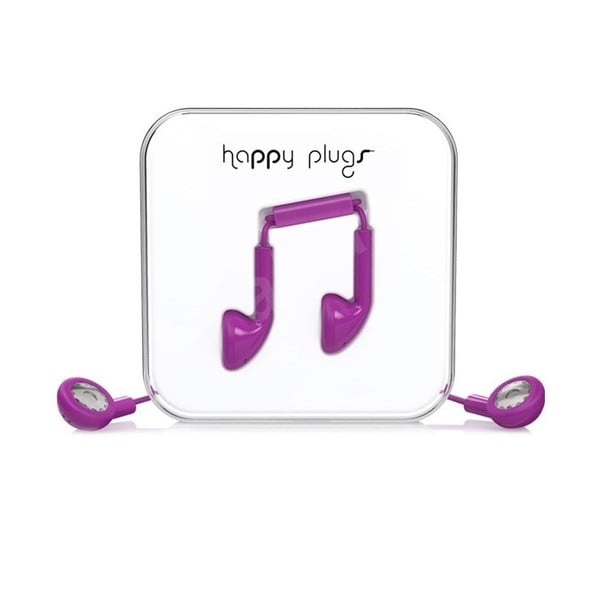Słuchawki Happy Plugs, fioletowe