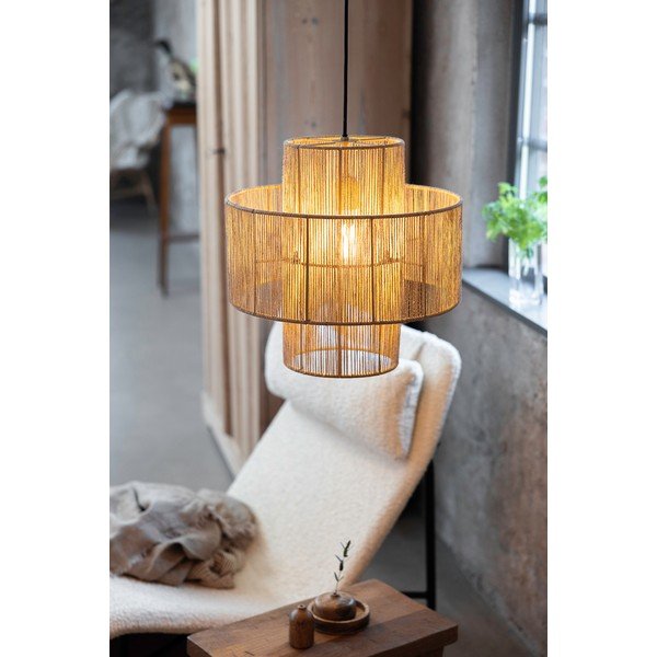 Lampa wisząca z kloszem z juty ø 40 cm Soga – Markslöjd-image-1