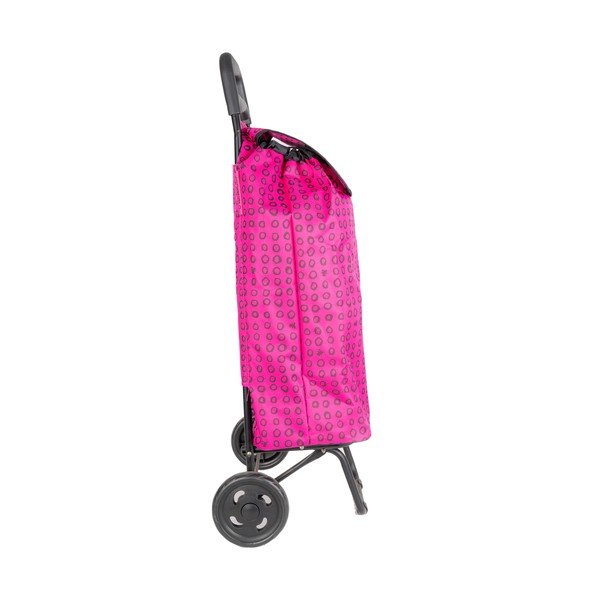 Torba na zakupy na kółkach w malinowym kolorze Lulucastagnette Ridey, 37 l-image-3