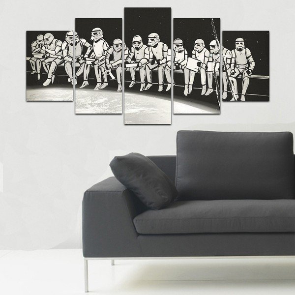 Wieloczęściowy obraz Homemania Decor Black&White Clones-image-1