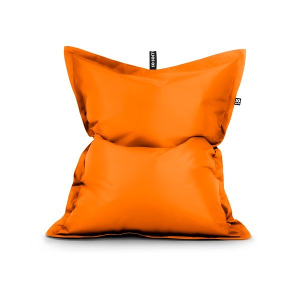 Pomarańczowy worek do siedzenia z imitacji skóry Pad XXL – So Soft?