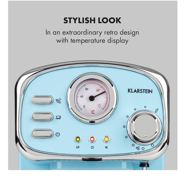 Niebieski ekspres do kawy Klarstein Espressionata Gusto-image-4