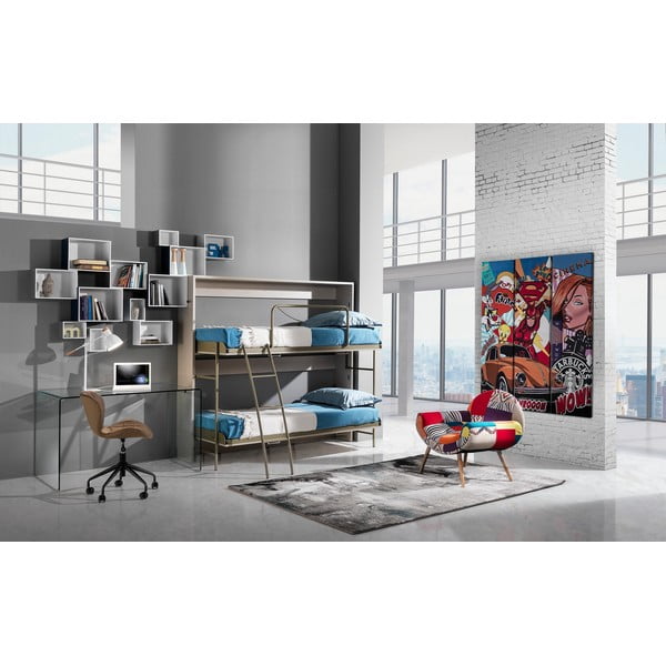 Szklane biurko 70x126 cm Bend – Tomasucci-image-3