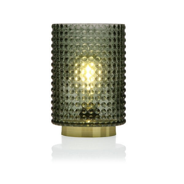 Zielona szklana lampa LED Versa Relax, ⌀ 12 cm
