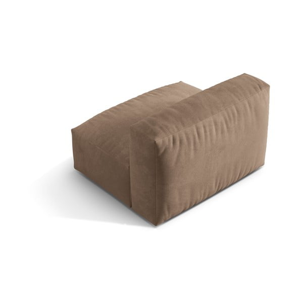 Jasnobrązowy aksamitny moduł sofy (moduł środkowy) Martina – Micadoni -image-2