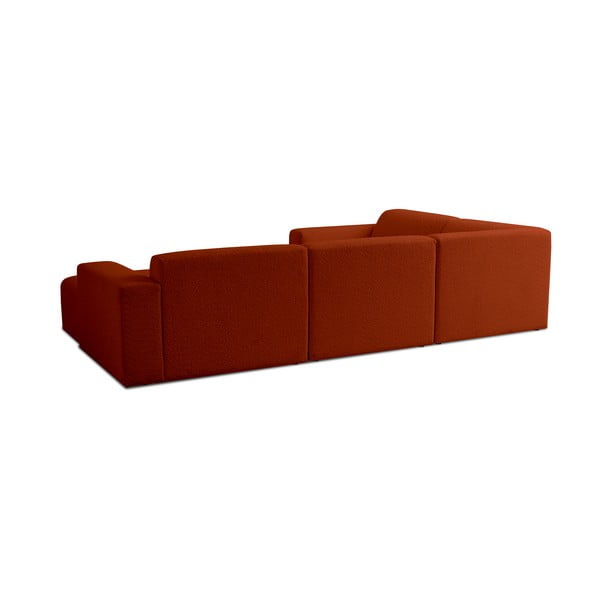 Ceglasty narożnik z materiału bouclé (w kształcie litery U) Roxy – Scandic-image-2