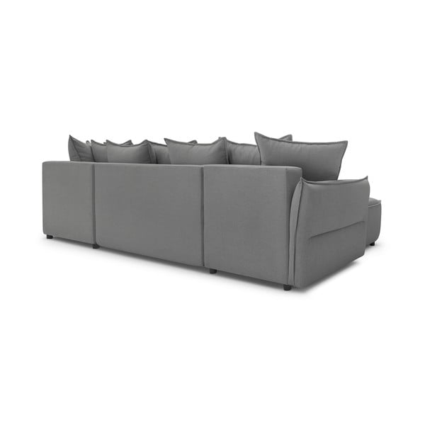 Jasnoszary rozkładany narożnik (prawostronny) Leon – Bobochic Paris-image-3