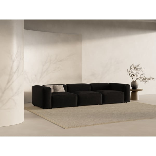 Czarna sofa 364 cm Bergamo – Cosmopolitan Design-image-1