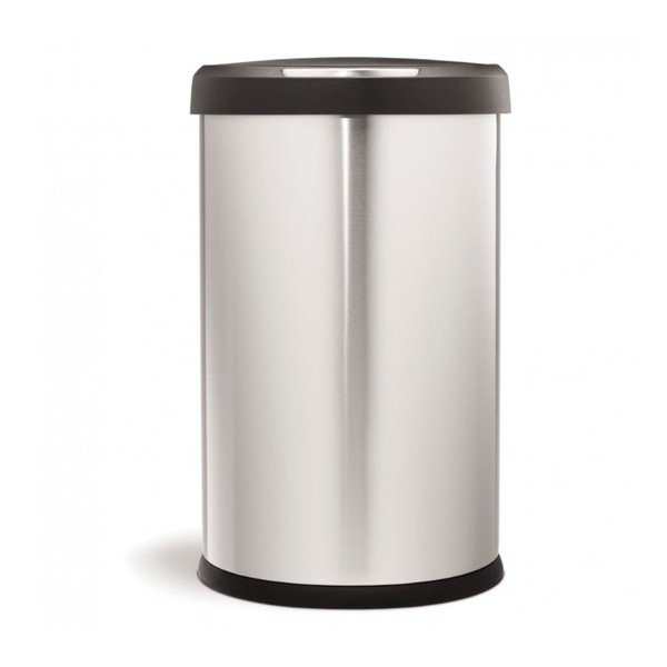 Bezdotykowy kosz na śmieci simplehuman 45 l, matowa stal-image-1
