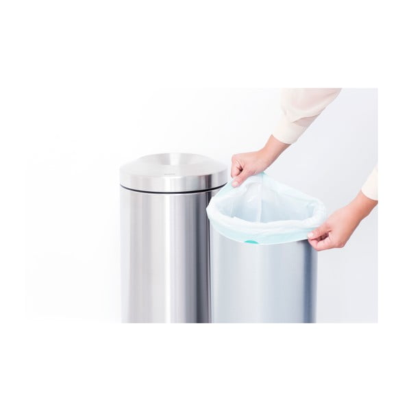 Stalowy kosz na śmieci w kolorze matowego srebra 30 l Flame Guard – Brabantia-image-2