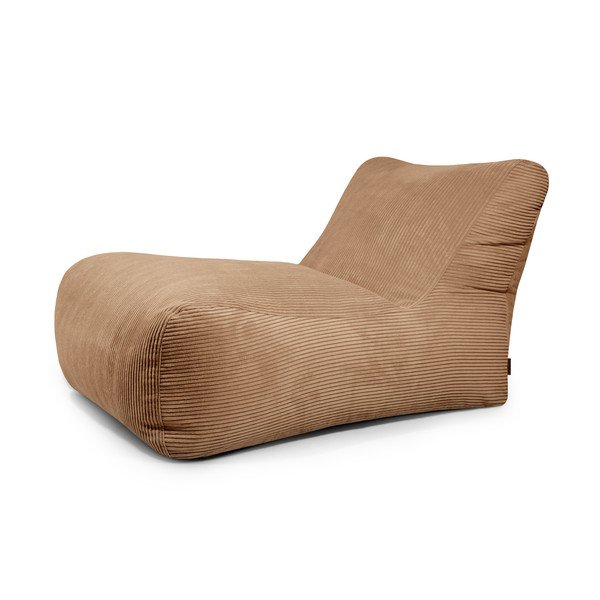 Brązowy sztruksowy worek do siedzenia Lounge 100 – SLOWDOWN