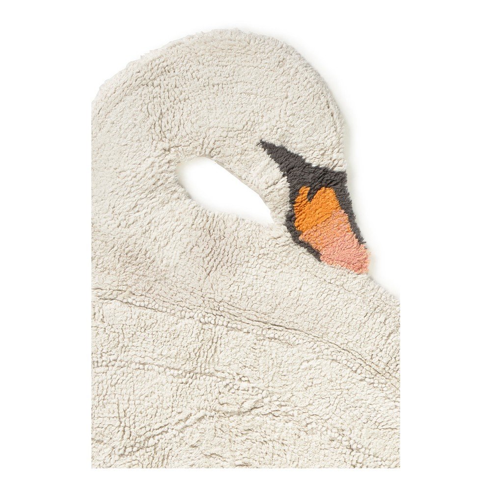 Kremowy bawełniany dywan dziecięcy tkany ręcznie odpowiedni do prania 100x120 cm Swan – Lorena Canals (zdjęcie 6)