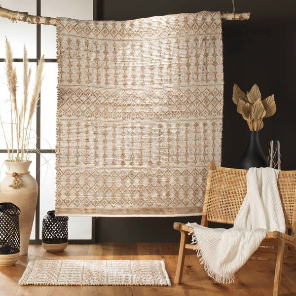 Kremowy dywan 60x90 cm Orya – douceur d'intérieur-image-1