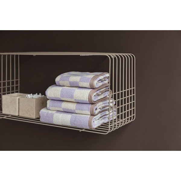 Beżowa wielopoziomowa metalowa półka 70 cm Wire – Mette Ditmer Denmark-image-3