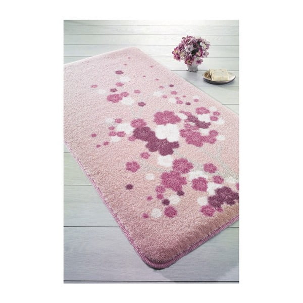 Różowy dywanik łazienkowy Confetti Bathmats Spray, 100x160 cm