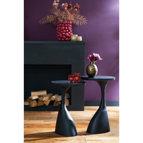 Metalowy okrągły stolik 33x40 cm Macau – Light & Living-image-1