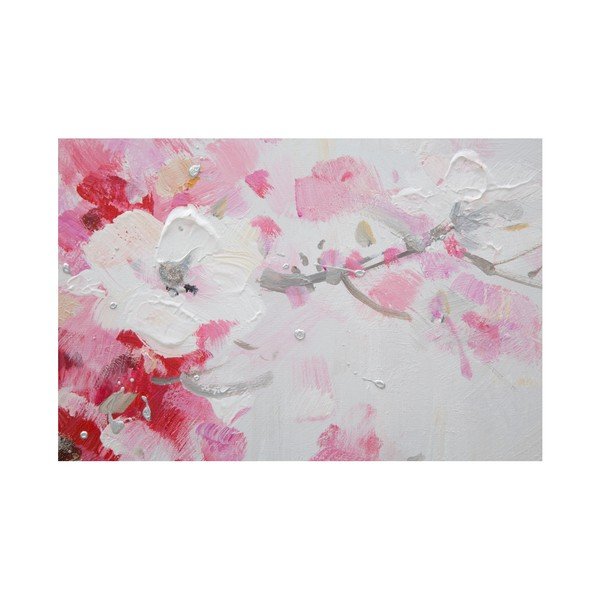 Zestaw 3 ręcznie malowanych obrazów Mauro Ferretti Peach, 60x60 cm-image-1