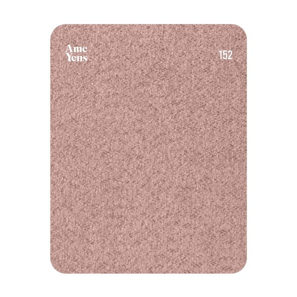 Różowy fotel z materiału bouclé Kukumo – Ame Yens-image-4