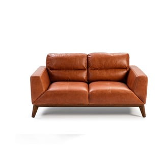 Skórzana sofa Ángel Cerdá Cognac, 159 cm