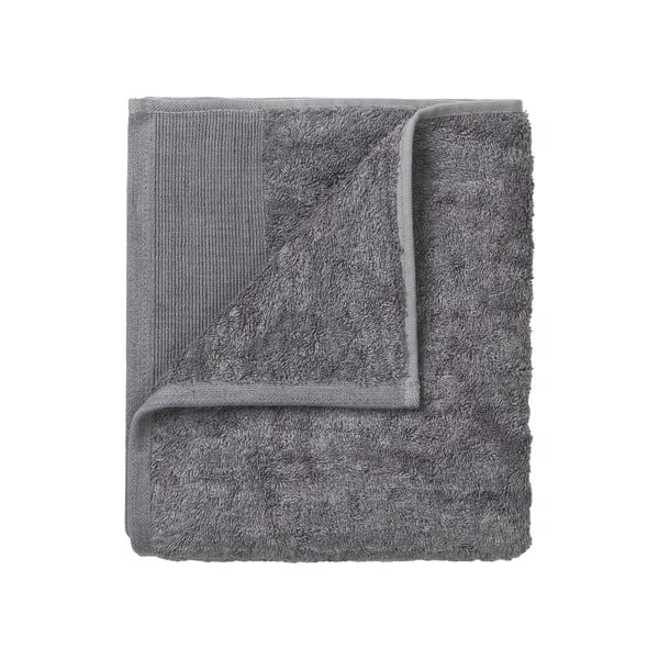 Zestaw 4 ciemnoszarych bawełnianych ręczników Blomus, 30x30 cm
