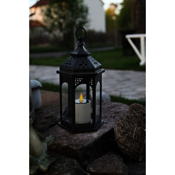 LED lampion na baterie słoneczne Warm 36 cm, czarny-image-1