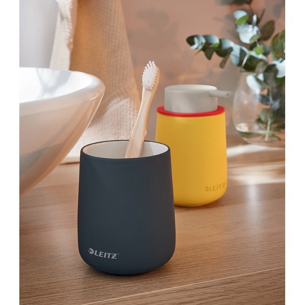 Żółty ceramiczny dozownik do mydła Leitz Cosy-image-3