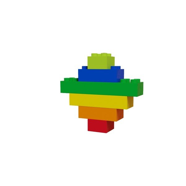 Zestaw klocków do budowy toru z piłeczkami Hubelino Rainbow, 120 szt.-image-1