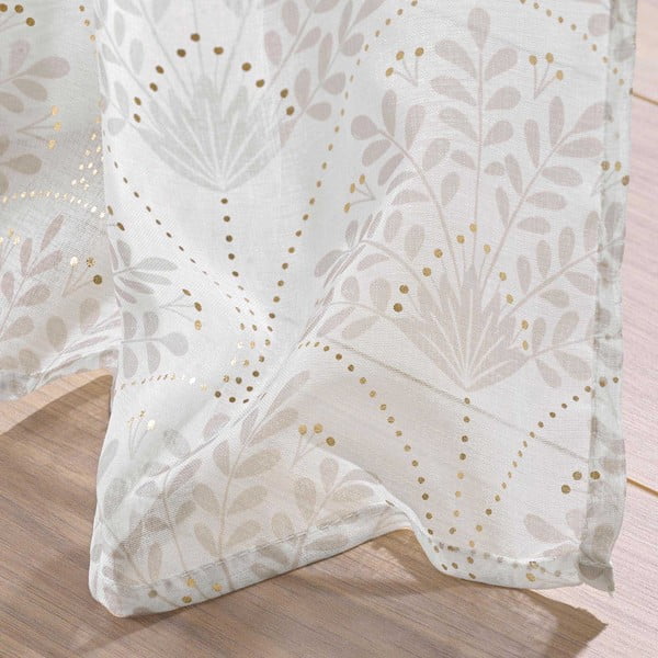 Biało-beżowa firanka 140x280 cm Majestia – douceur d'intérieur-image-3