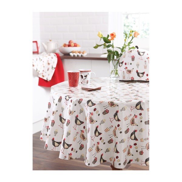 Okrągły obrus Cooksmart England Chicken, PVC-image-1
