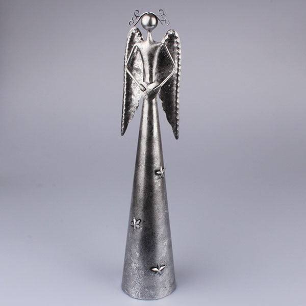 Metalowy dekoracyjny Aniołek z serduszkiem