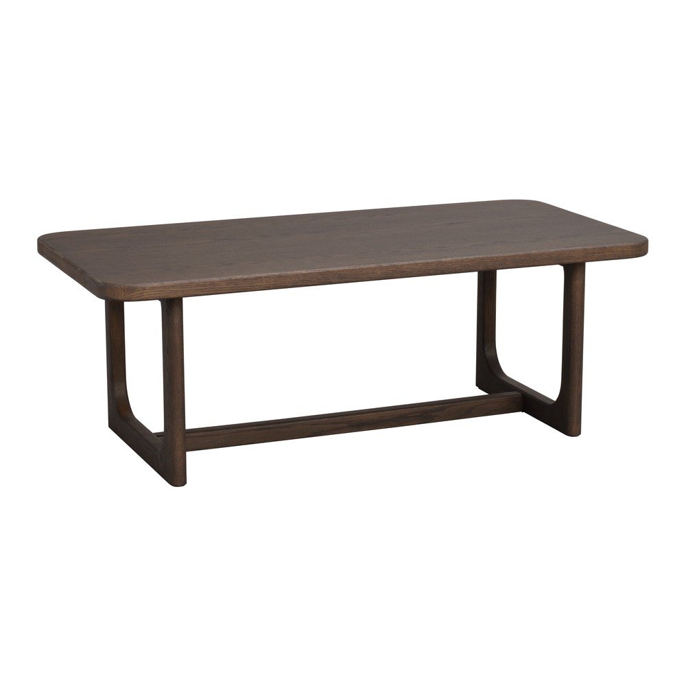 Stolik z blatem w dekorze dębu w ciemnym naturalnym kolorze 50x103 cm Driscoll – Rowico