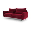 Czerwona sofa rozkładana ze schowkiem Cosmopolitan Design Vermont