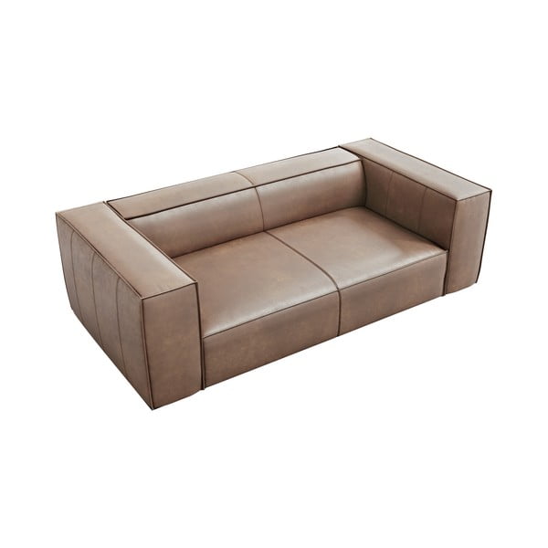 Jasnobrązowa skórzana sofa 212 cm Madame – Windsor & Co Sofas-image-3