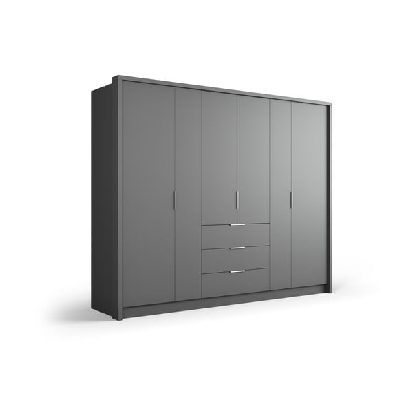 Szara szafa 255x217 cm Wells – Cosmopolitan Design-image-2